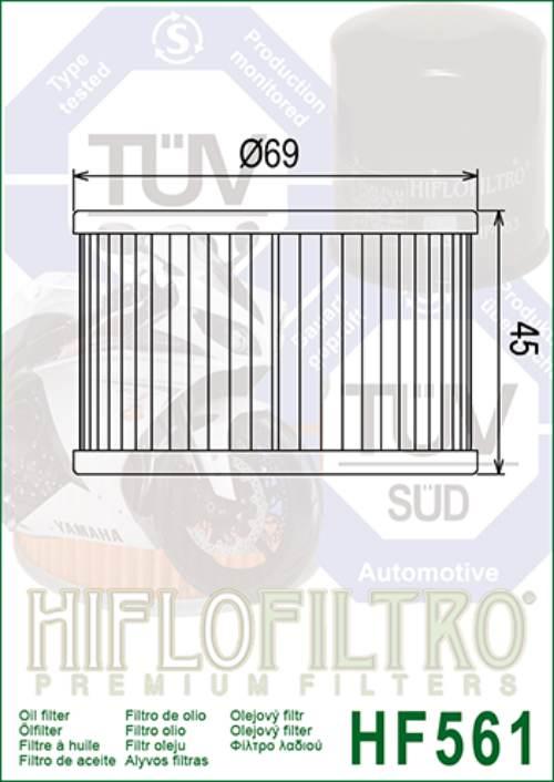 Filtr oleju hiflo hf561 kymco 250 venox`02-11 - zdjęcie 2