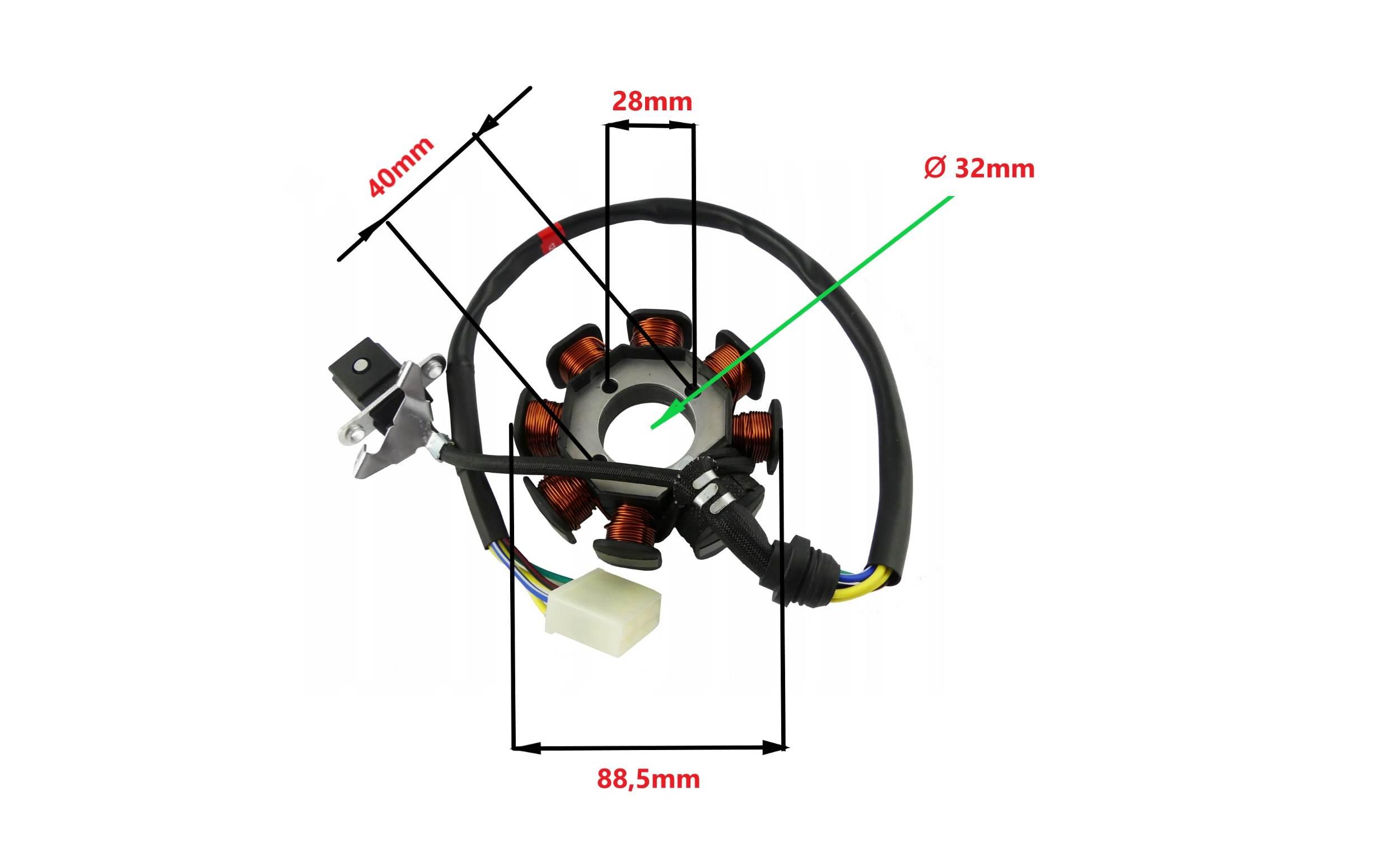 Stojan alternatora power force bashan 200/250 bas111200-0116 - zdjęcie 2