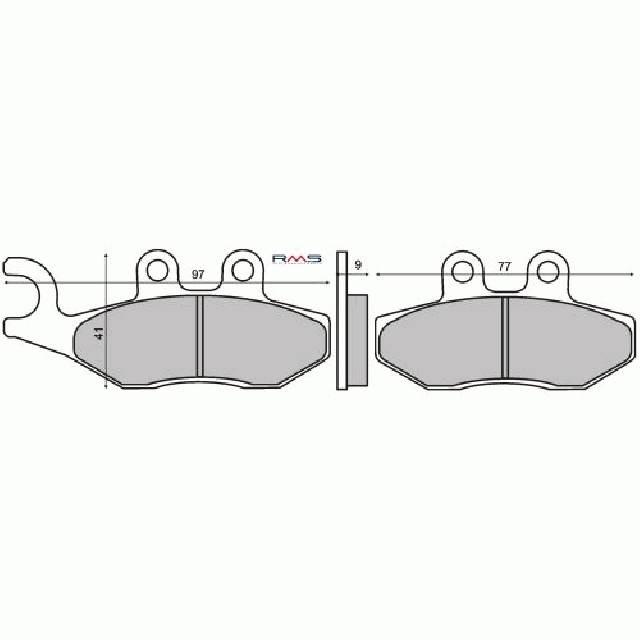 Klocki hamulcowe piaggio beverly 125/200 (vd-983) RMS 22 510 2620