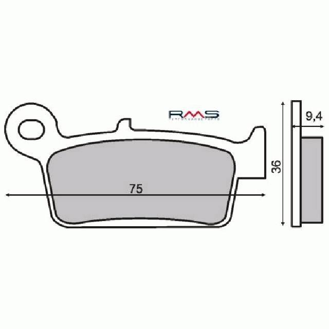 Klocki hamulcowe kymco zx50 RMS 22 510 2630