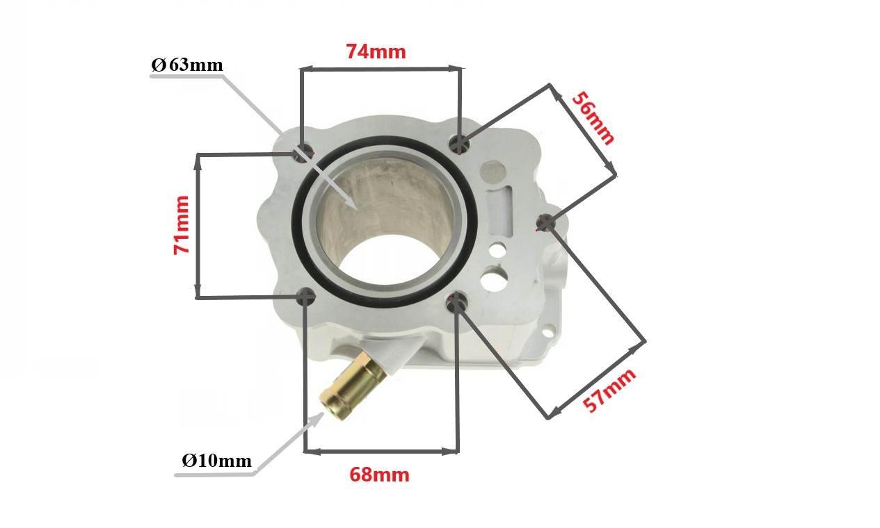 Cylinder żeliwny power force bashan atv 63mm 4t PF 10 008 0028