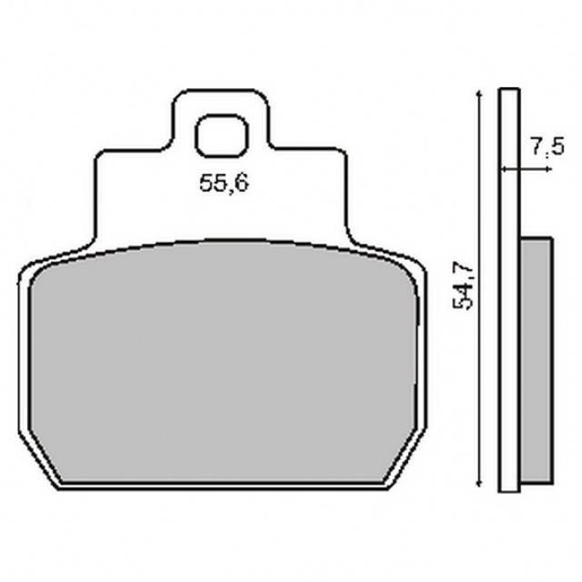Klocki hamulcowe piaggio tył RMS 22 510 0780