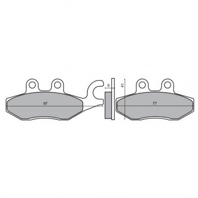 Klocki hamulcowe piaggio beverly 250 RMS 22 510 2600