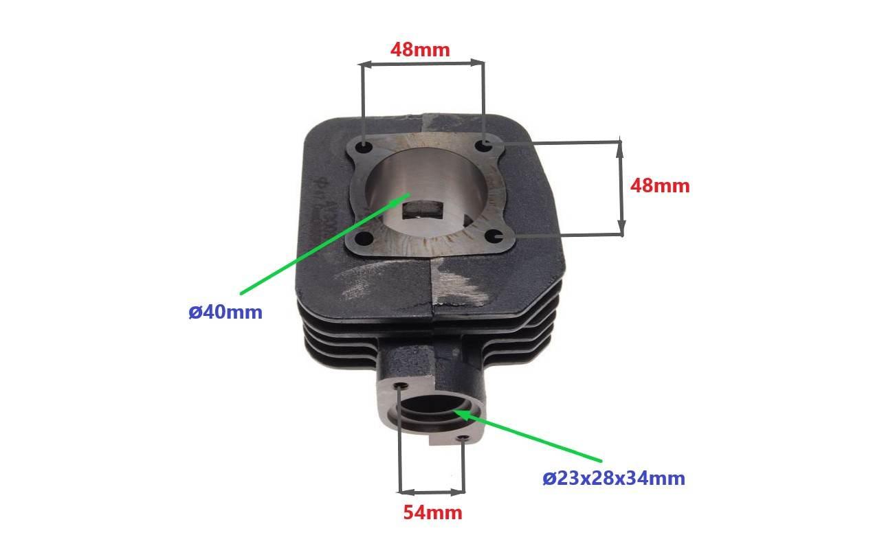 Cylinder żeliwny power force peugeot ludix speedfight 3 new vivacity 40mm