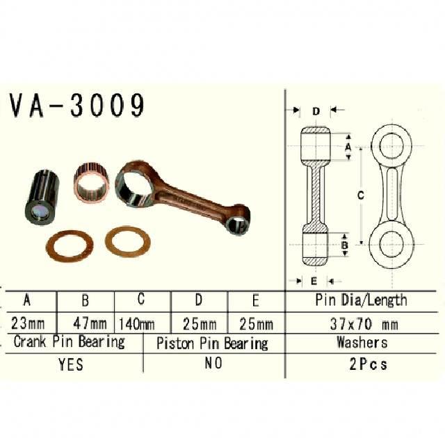 Vesrah - korbowód suzuki lta/ltf 500 vinson 02-07, quadruner 98-02 VA-3009