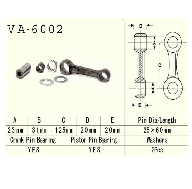 Vesrah - korbowód yamaha yz250 90-98r VA-6002
