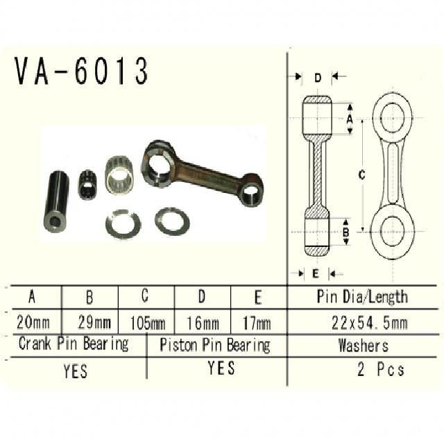 Vesrah - korbowód yamaha yz125 97-00 VA-6013