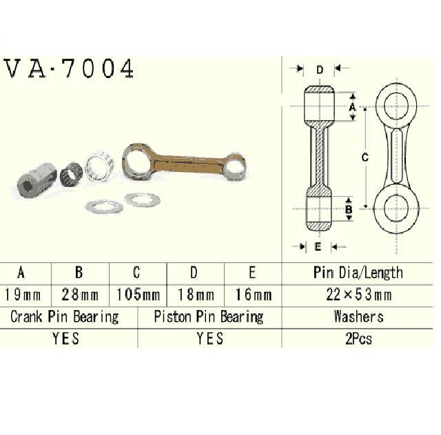 Vesrah - korbowód suzuki rm125 92-96r VA-7004