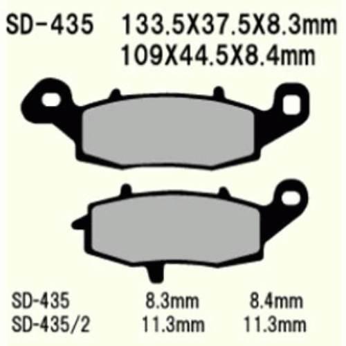 Klocki hamulcowe vesrah semi-metallic vd-435/2