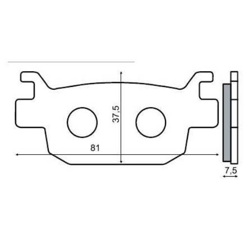 Klocki hamulcowe sh 300 RMS 22 510 2560