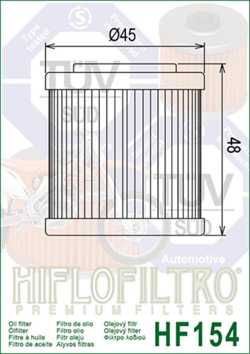 Filtr oleju hiflo hf154 husqvarna te/tc (00-07) - zdjęcie 2