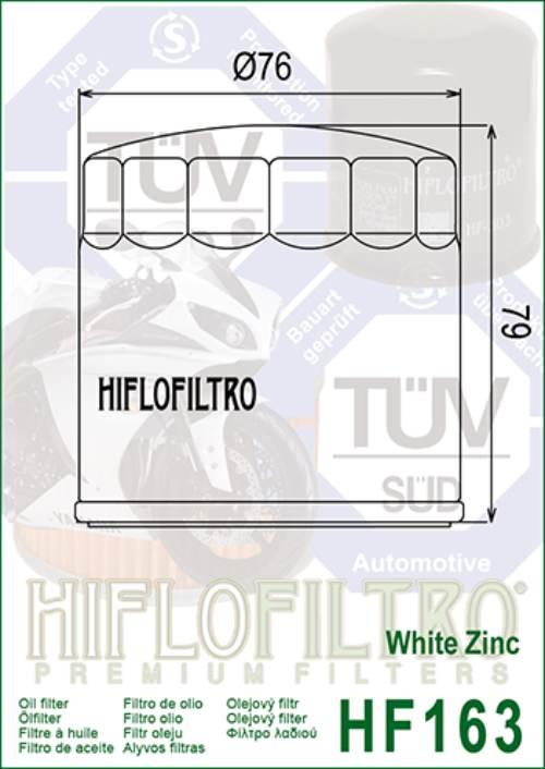 Filtr oleju hiflo hf163 bmw k/r - zdjęcie 2