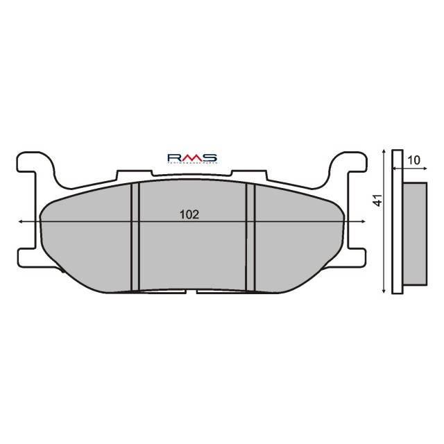 Klocki hamulcowe majesty RMS 22 510 0400 - zdjęcie 2