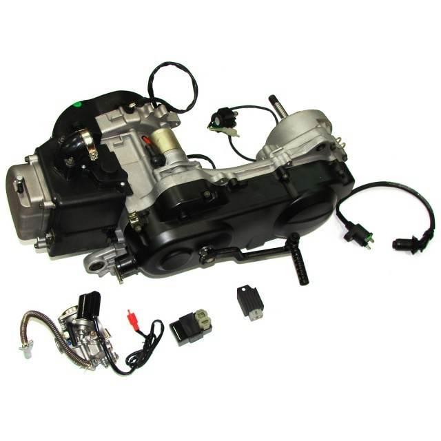 Silnik power force kompletny gy6 70 ccm 4t cylinder 47 mm koło12 cali długi - zdjęcie 2