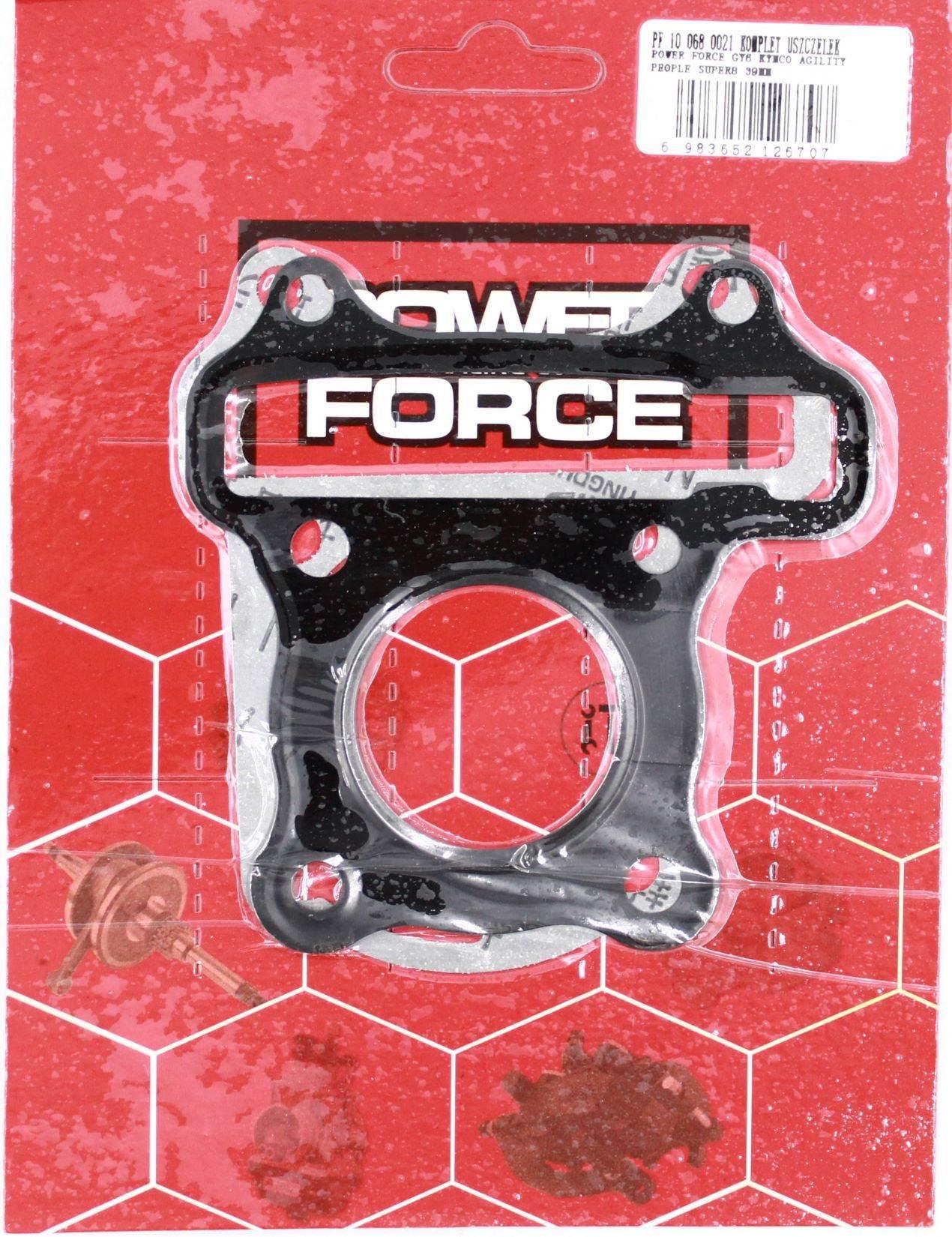 Komplet uszczelek power force gy6 kymco agility people super8 39mm - zdjęcie 2