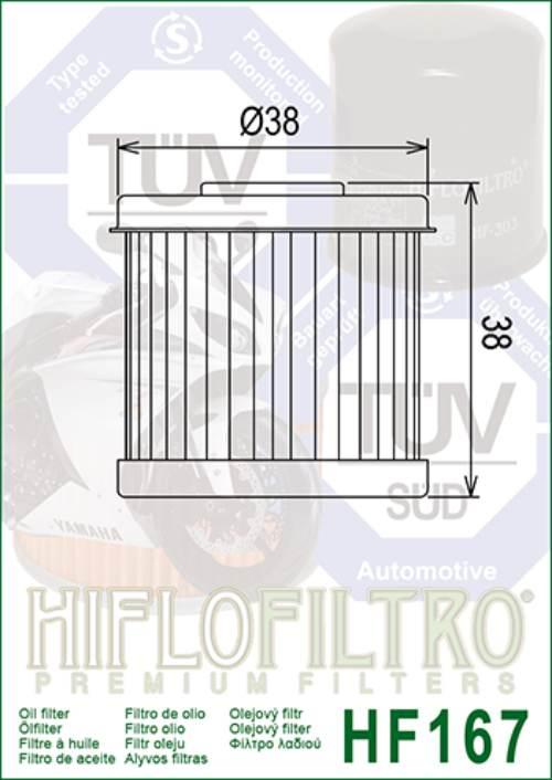 Filtr oleju hiflo hf167 daelim - zdjęcie 2