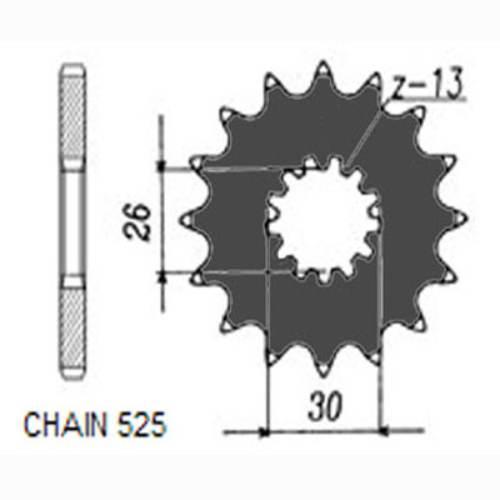 Zebatka napedowa sunstar sunf425-18