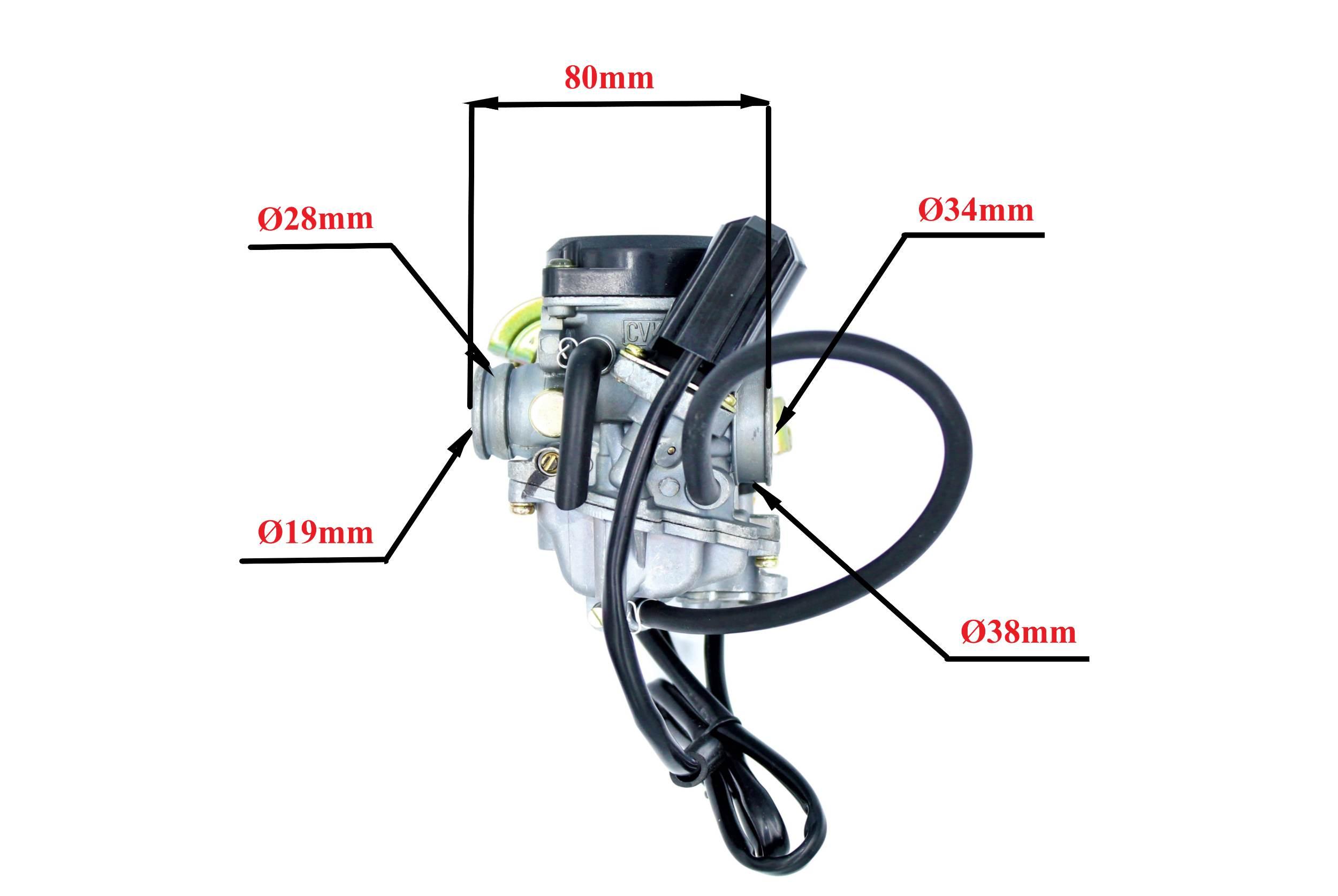 Gaźnik power force gy6 4t kun-fu 80 ccm plastikowa pokrywka PF 12 164 0039 - zdjęcie 2