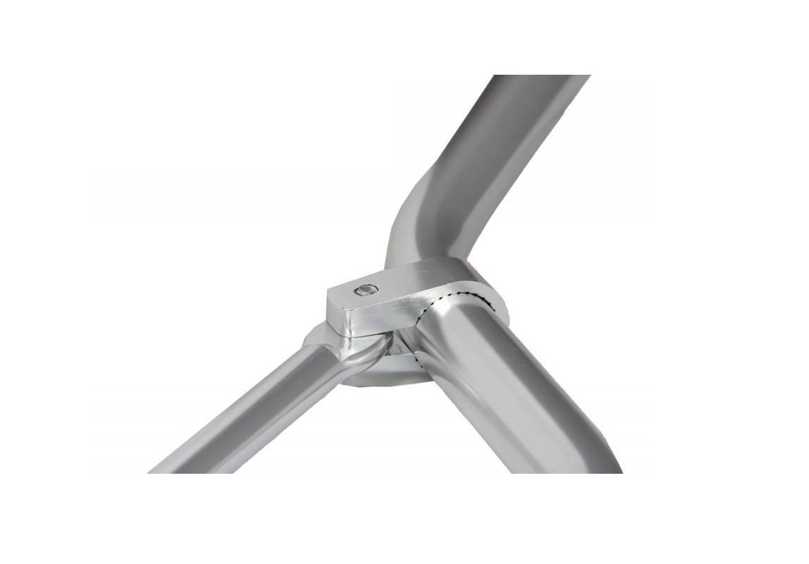 Kierownica motocyklowa z poprzeczką power force aluminium srebrna - zdjęcie 3