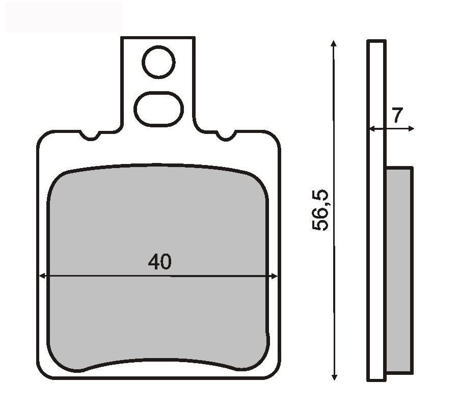 Klocki hamulcowe m900 RMS 22 510 0010