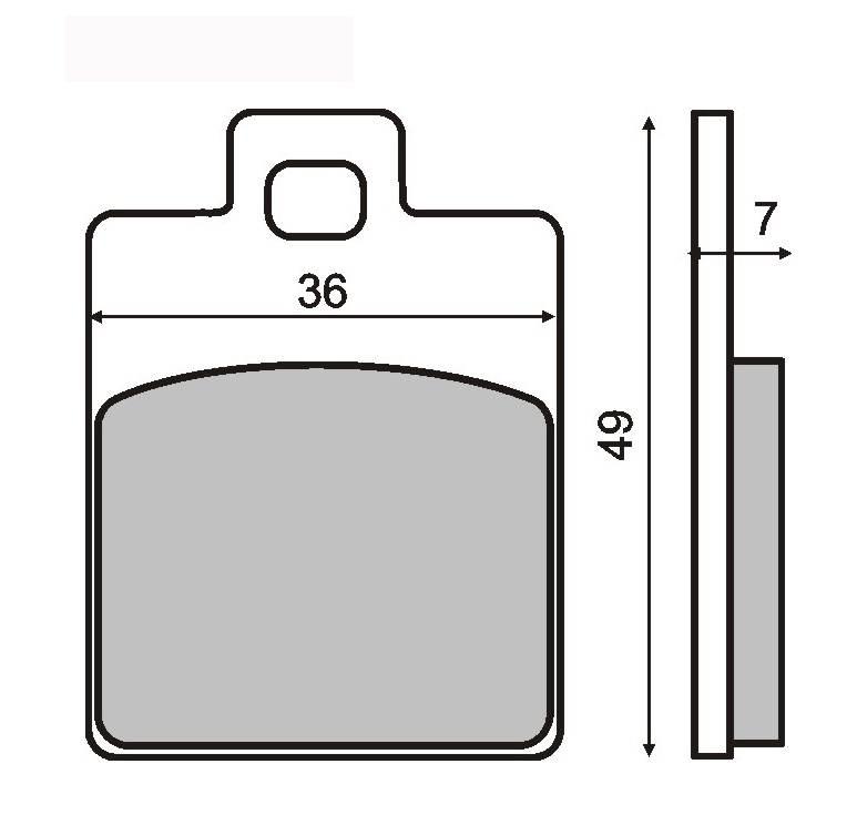 Klocki hamulcowe sintered piaggio free et2/te4/lx RMS 22 510 0303