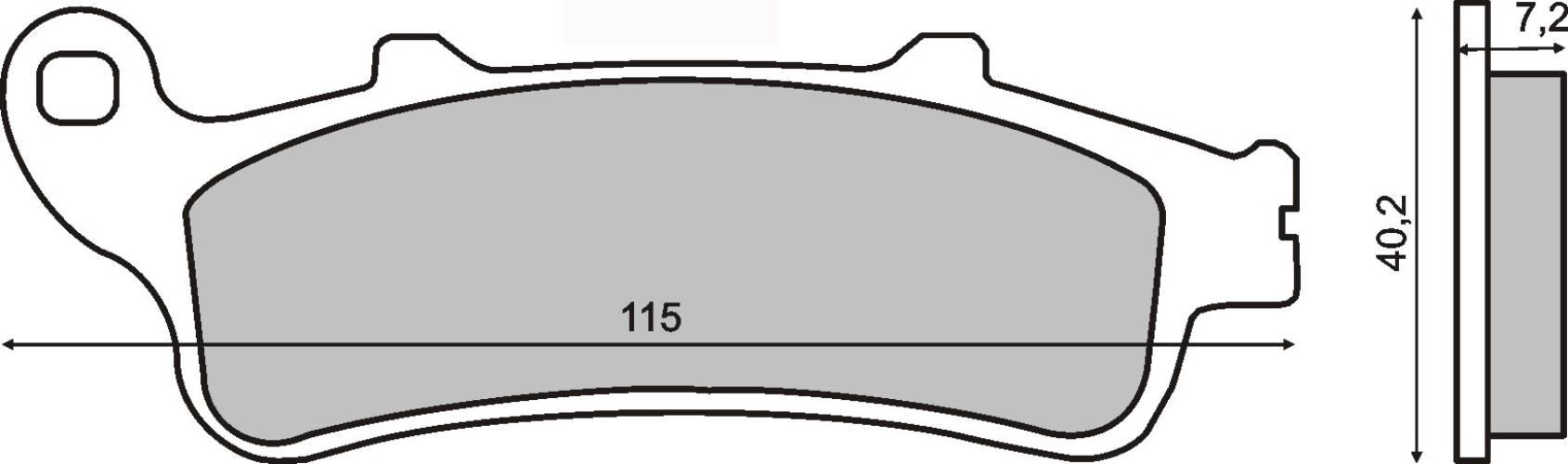 Klocki hamulcowe sintered honda forza 250 RMS 22 510 0973