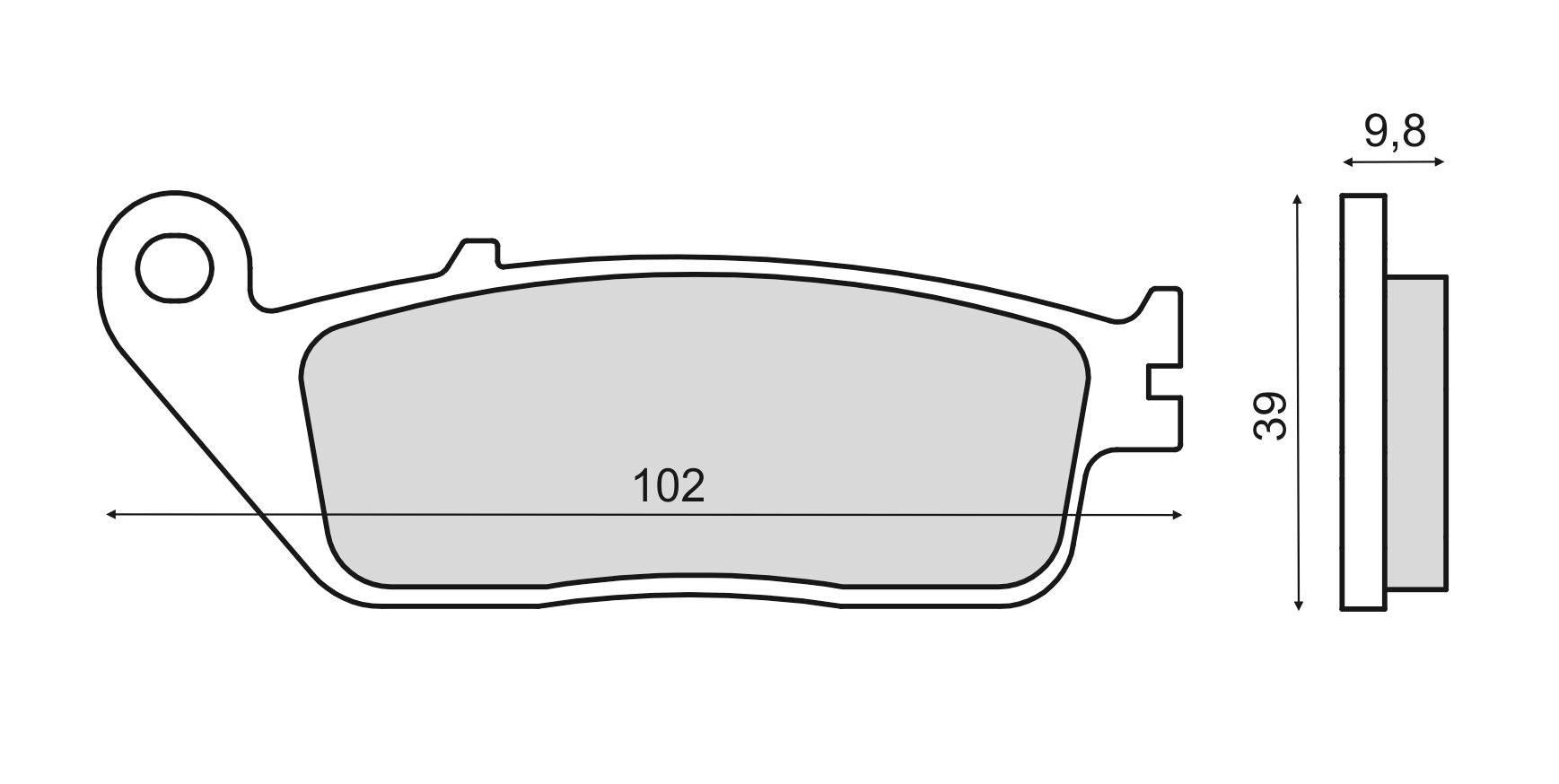 Klocki hamulcowe rms honda integra 750 - 225102640 RMS 22 510 2640