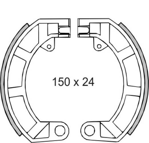 Szczęki hamulcowe piaggio v125 tył RMS 22 512 0180