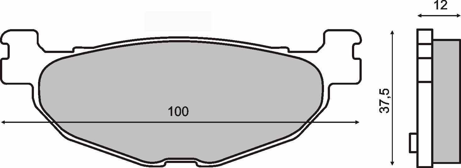 Klocki hamulcowe sintered t-max 500 RMS 22 510 0803