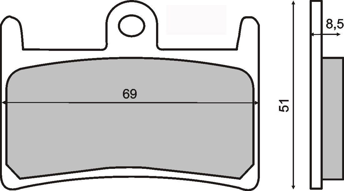 Klocki hamulcowe t-max 500 / 530 RMS 22 510 1060