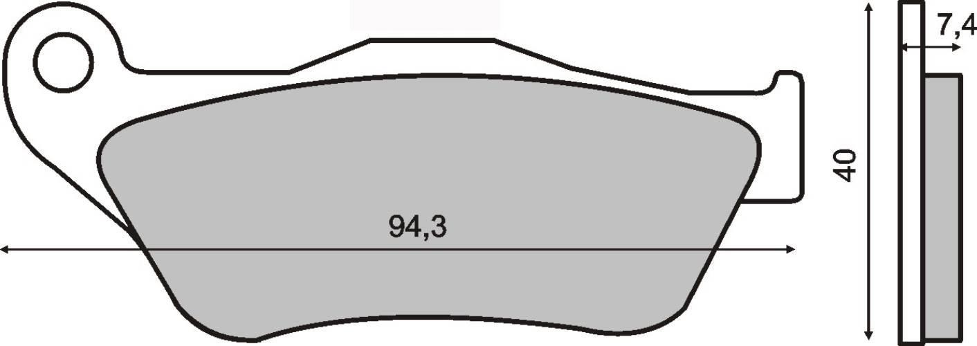 Klocki hamulcowe rms x-max 125 / 250 RMS 22 510 0770