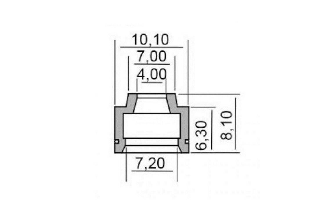 Uszczelniacz zaworowy 4x7,2x8,1x10,1 mm 125/1300 ccm scrambler 1200 gsf1250 - zdjęcie 2