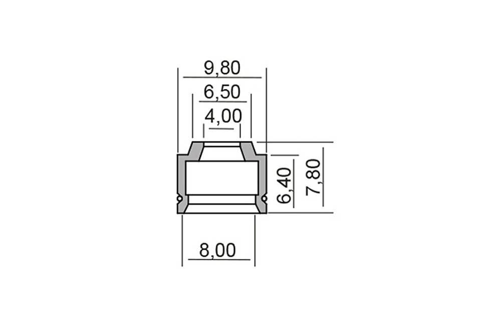 Uszczelniacz zaworowy 4x7,8x8x9,8 mm 125/1200 ccm x-city 125 crf 150 cbf - zdjęcie 2