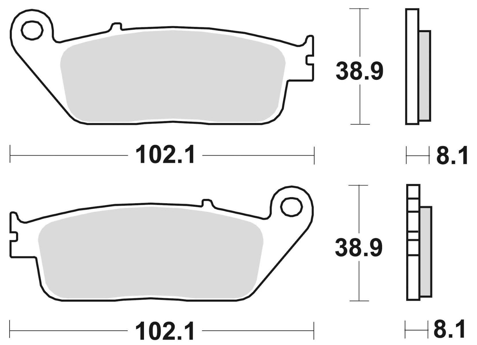 Klocki hamulcowe braking sintered 716cm55 przednie - zdjęcie 2