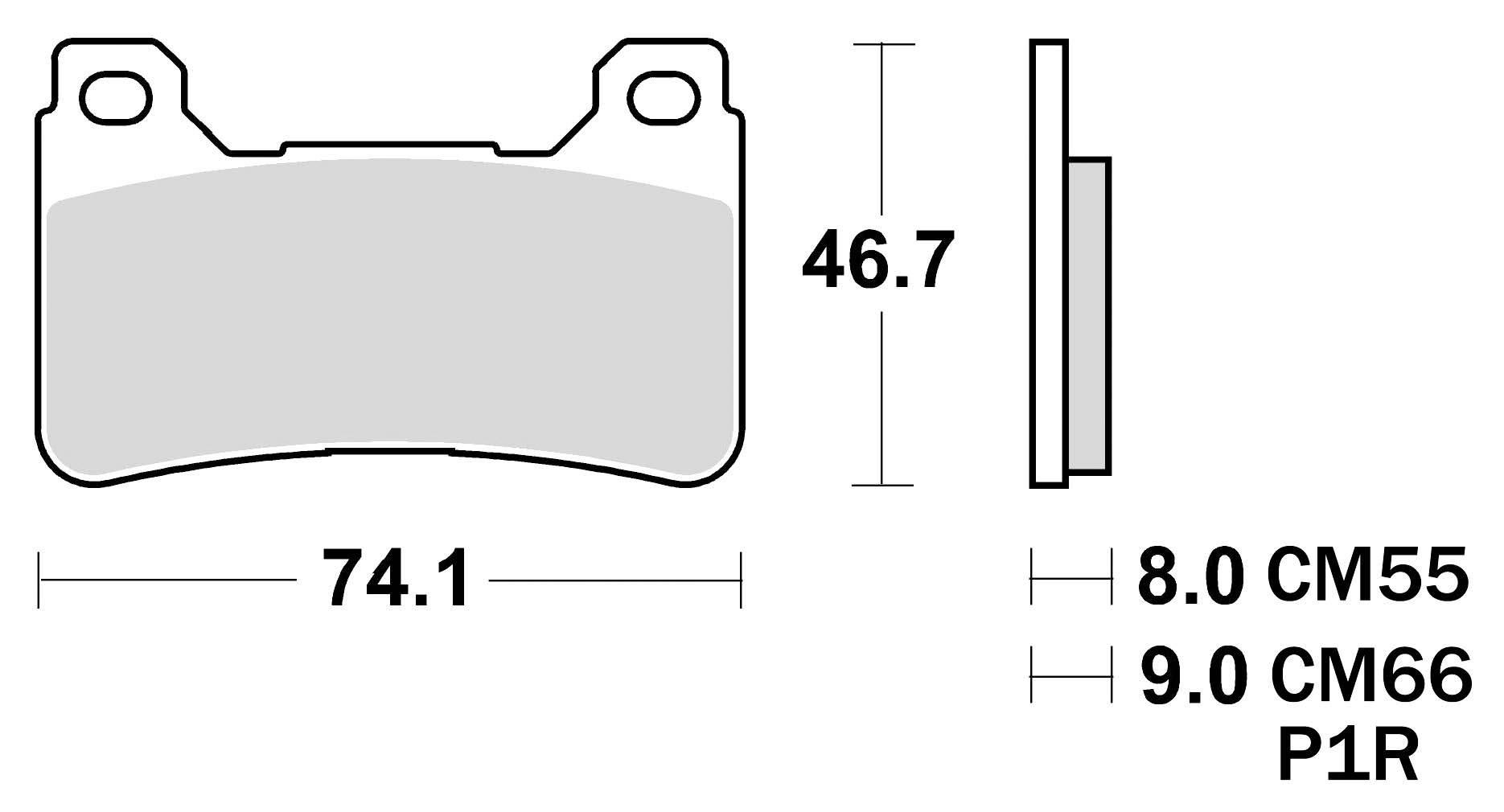 Klocki hamulcowe braking sintered 899cm55 przednie - zdjęcie 2