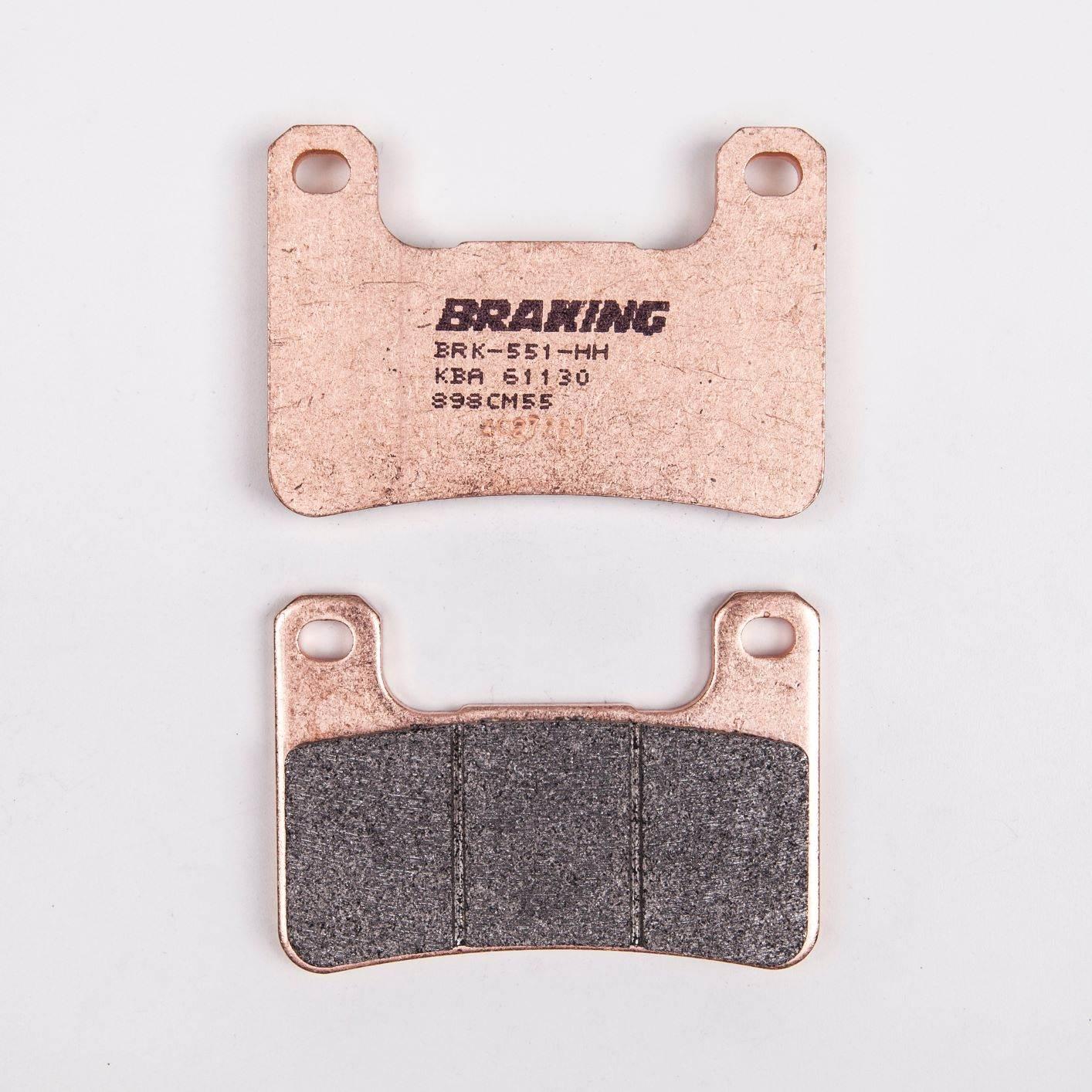 Klocki hamulcowe braking sintered 898cm55 przednie