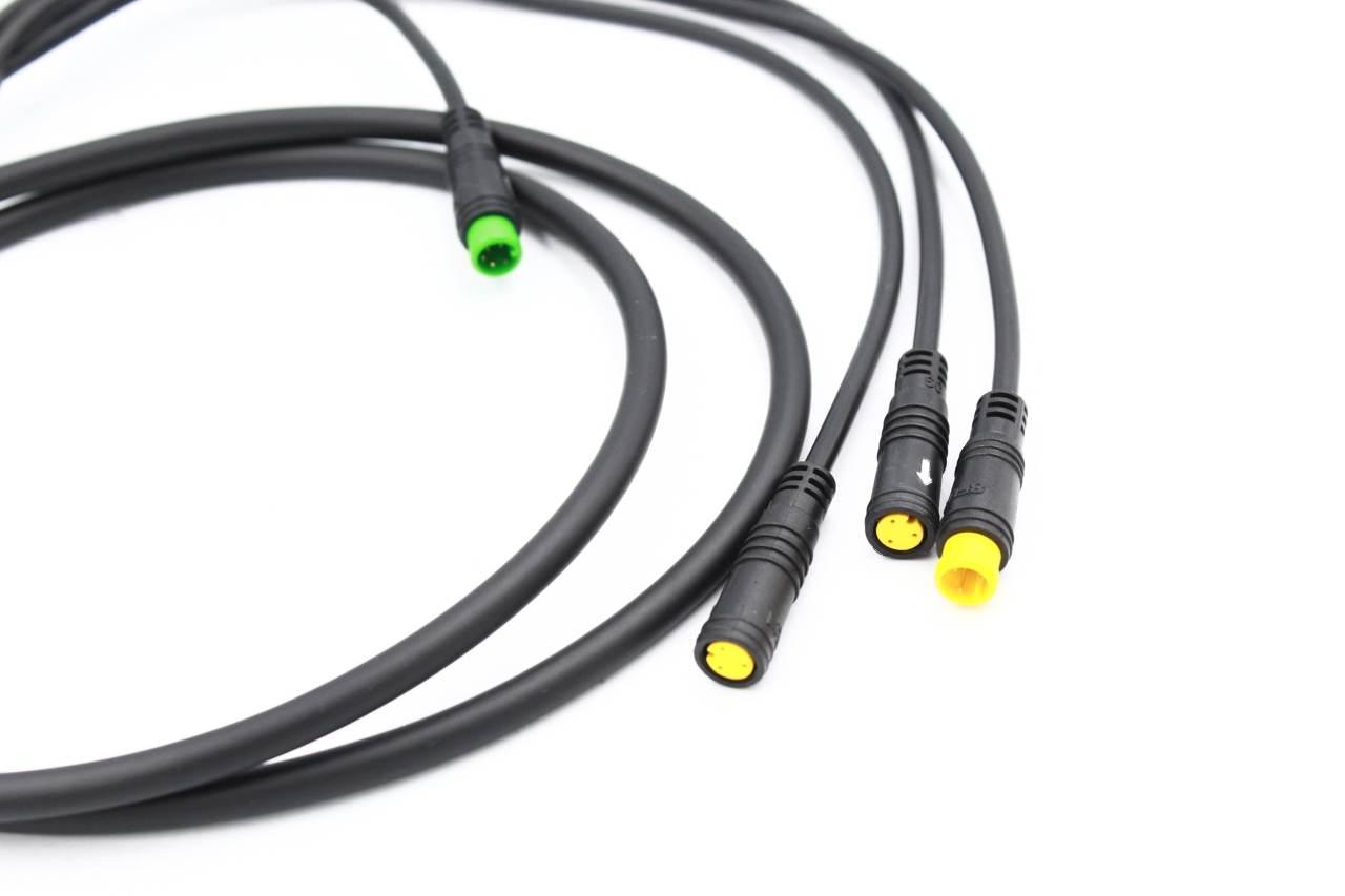 Kabel przewód e-bus bafang 1200mm 4 końcówki wyświetlacz manetka hamulce - zdjęcie 2