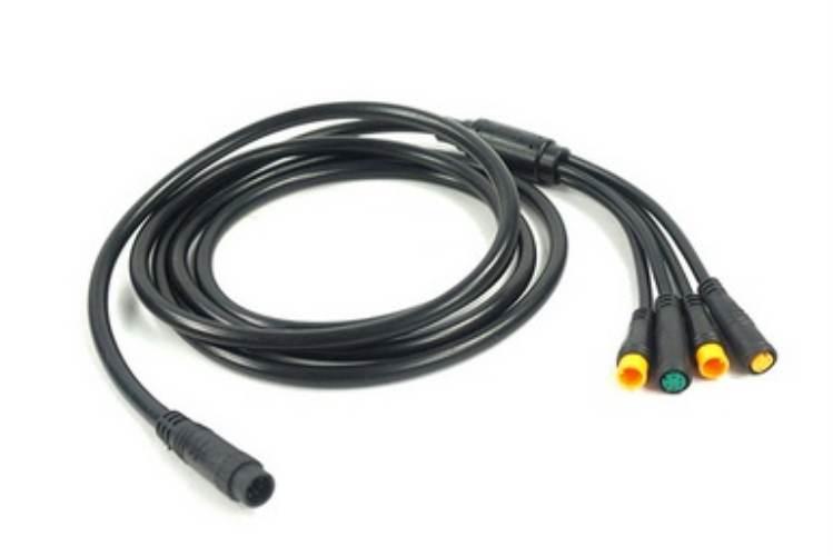 Kabel przewód e-bus bafang 1200mm 4 końcówki wyświetlacz manetka hamulce - zdjęcie 5