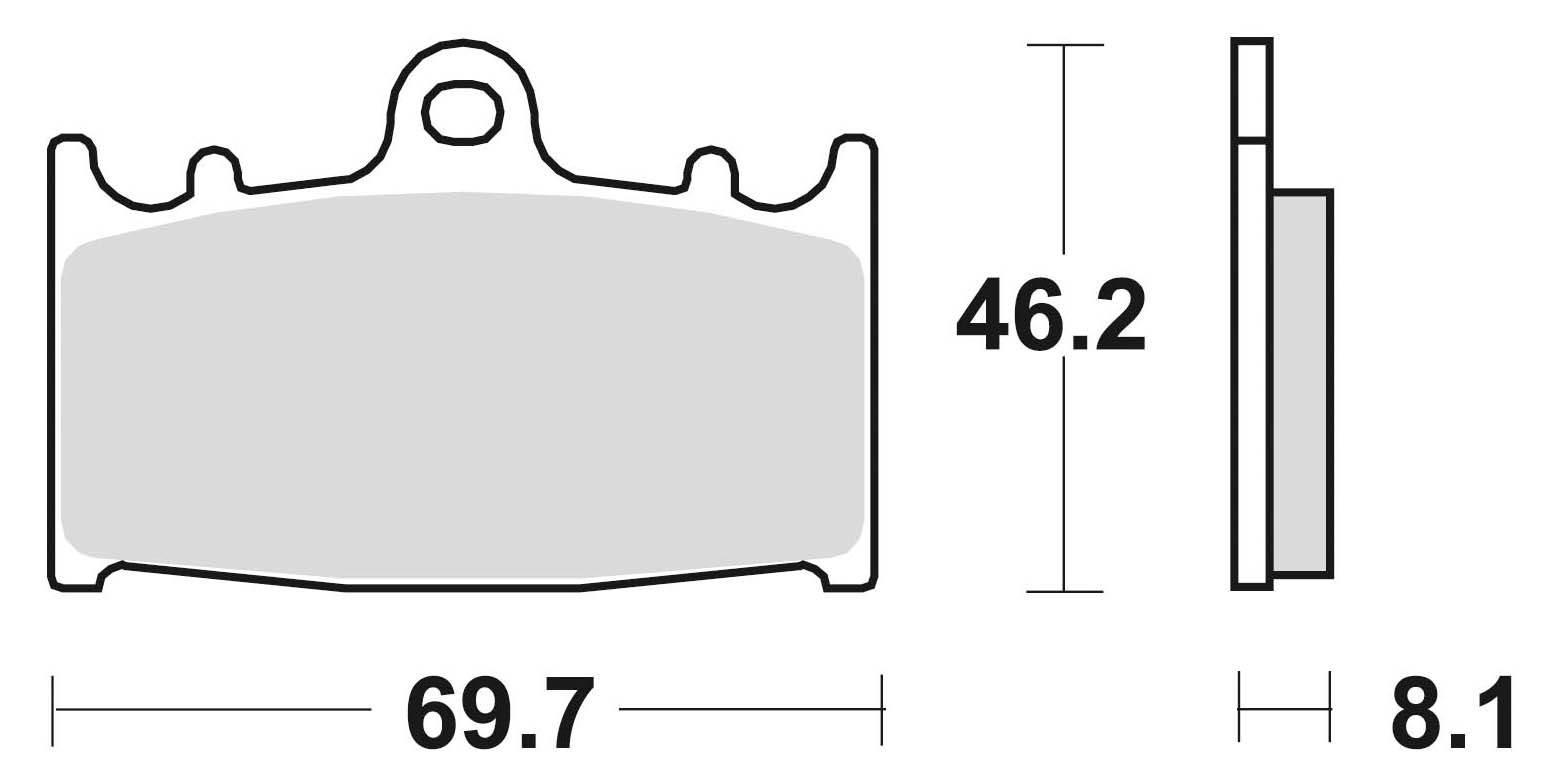 Klocki Hamulcowe Suzuki Gsf Gsr Gsx Rg Sv - zdjęcie 2