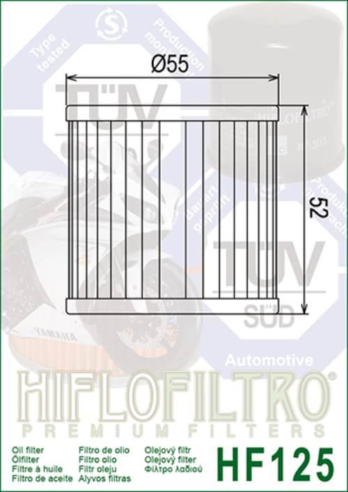 Filtr oleju hiflo hf125 kawasaki gpz 305, z 250 - zdjęcie 2
