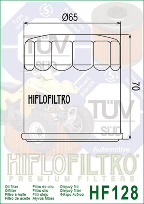 Filtr oleju hiflo hf128 kawasaki 300/620 - zdjęcie 2