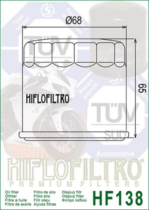 Filtr oleju hiflo hf138c gsx/gsxr/sv/tl/vz/vs/dl - zdjęcie 2