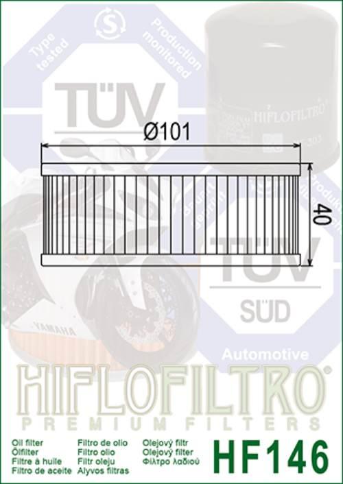 Filtr oleju hiflo hf146 v-max 1200, xs 750/850/1100 - zdjęcie 2