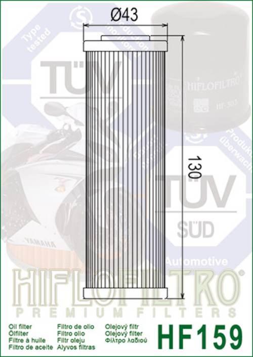 Filtr oleju hiflo hf159 ducati panigale 899 / 959 / 1199 / 1299 (12-16) - zdjęcie 2