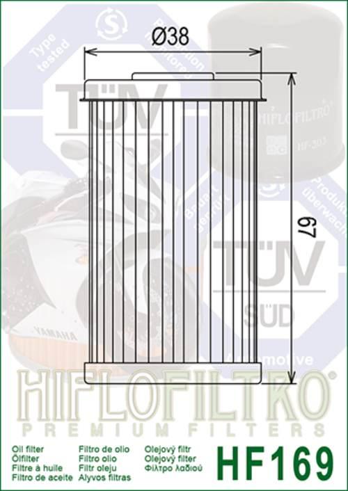 Filtr oleju hiflo hf169 daelim vj/vl 125 - zdjęcie 2