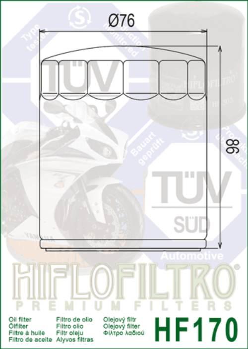 Filtr oleju hiflo hf170c harley-davidson - zdjęcie 2