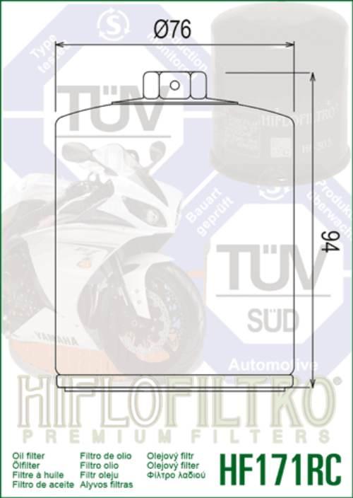 Filtr oleju hiflo hf171c harley-davidson - zdjęcie 2