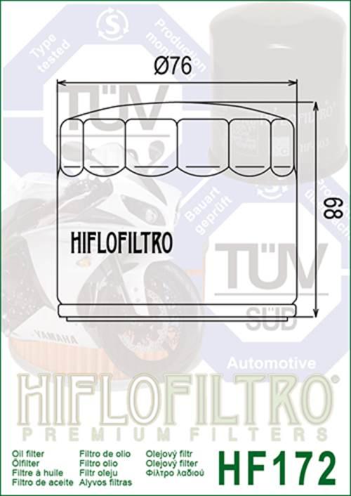 Filtr oleju hiflo hf172c harley-davidson - zdjęcie 2