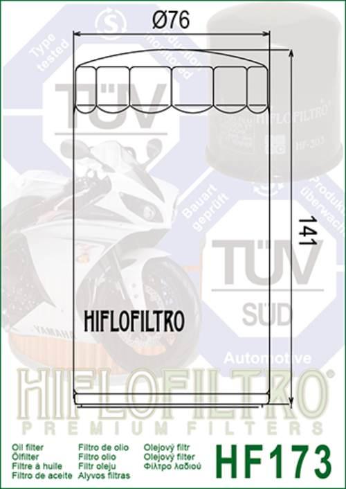 Filtr oleju hiflo hf173c harley-davidson evo - zdjęcie 2