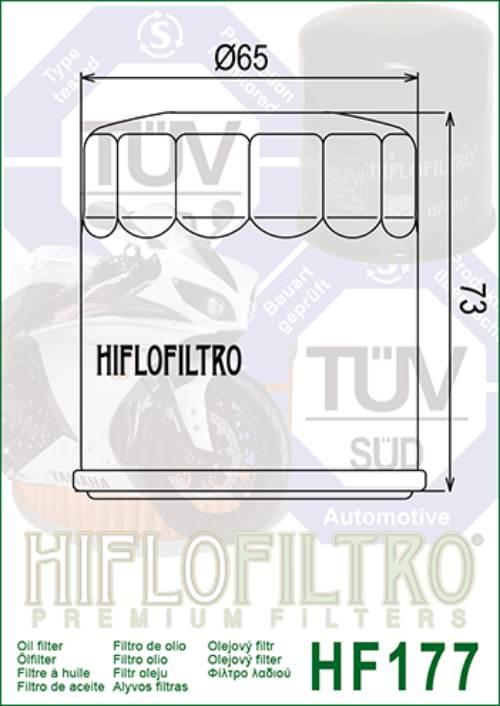 Filtr oleju hiflo hf177 buell 500/900/1200 - zdjęcie 2